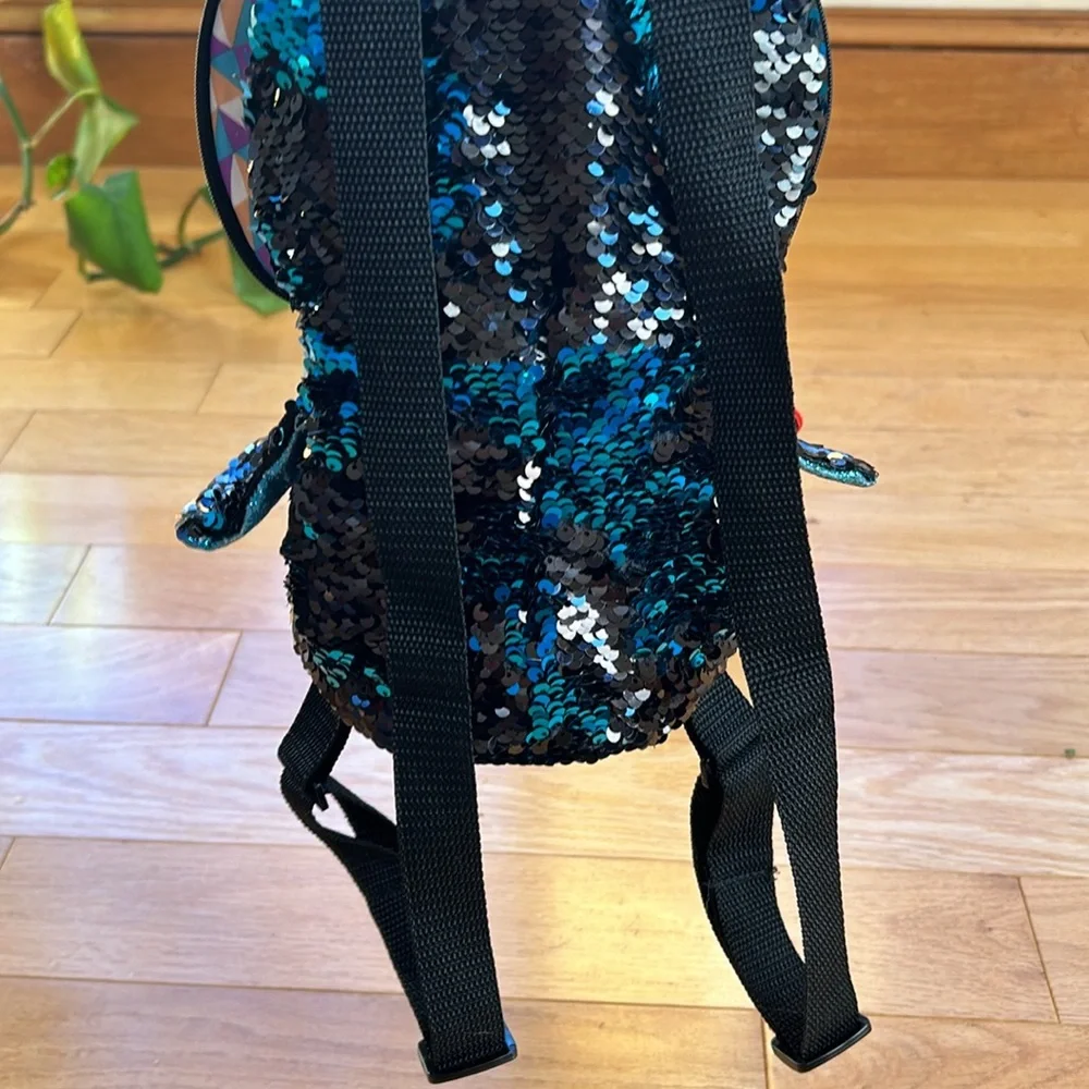 TY Waddles Sequins Penguin Kids Backpack with Adjustable Straps.